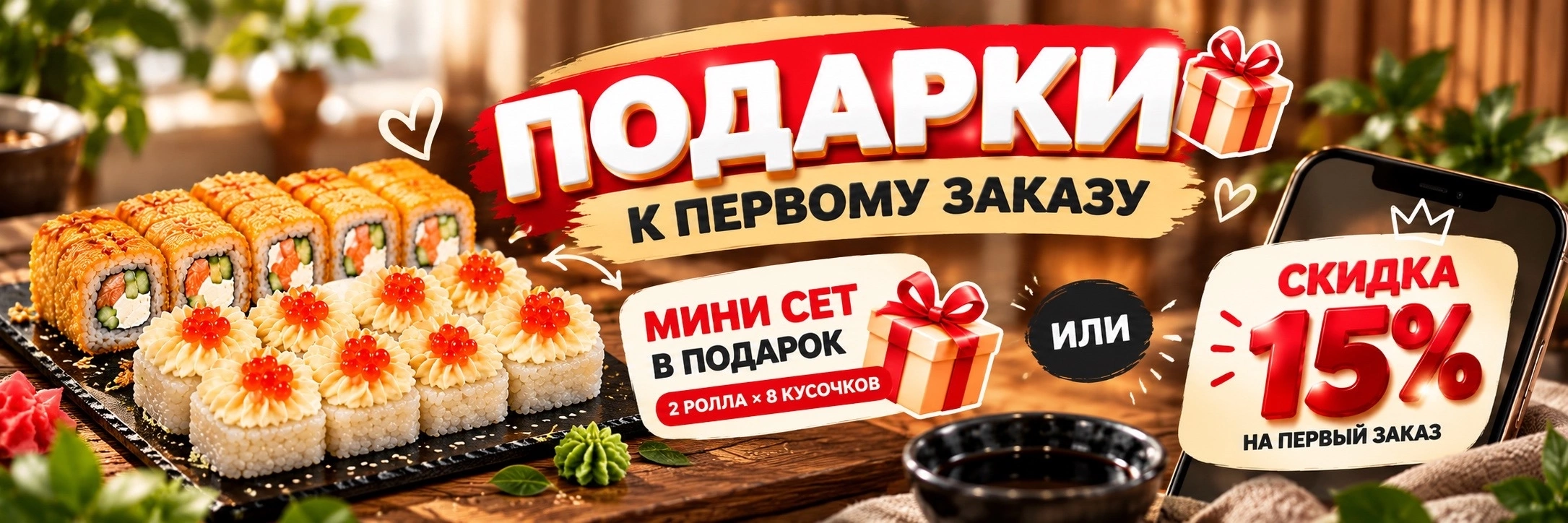 Подарок за первый заказ